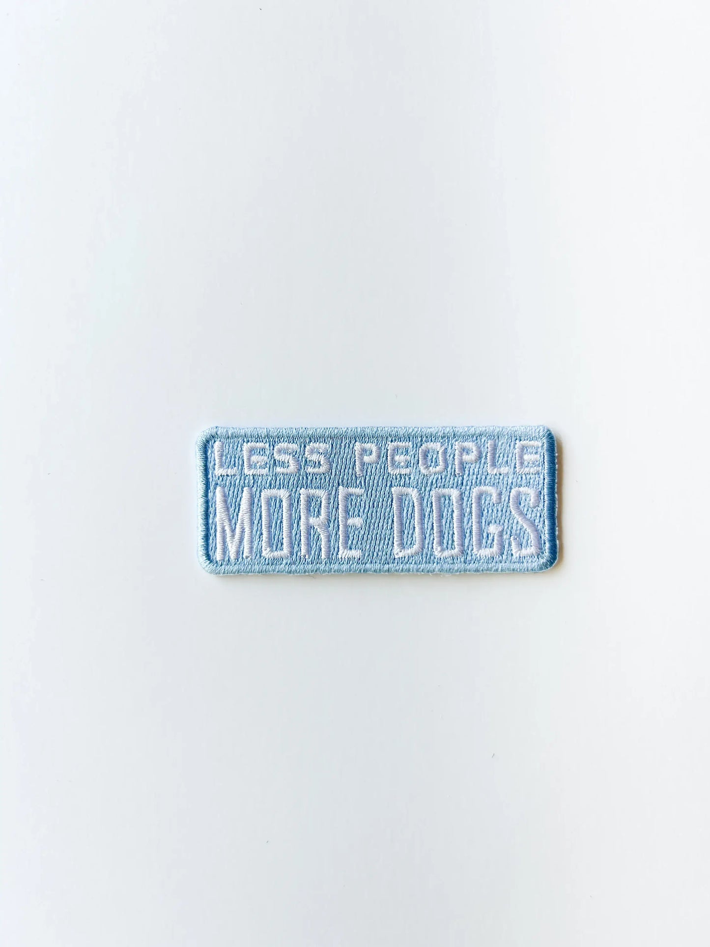 Less People More Dogs Patch