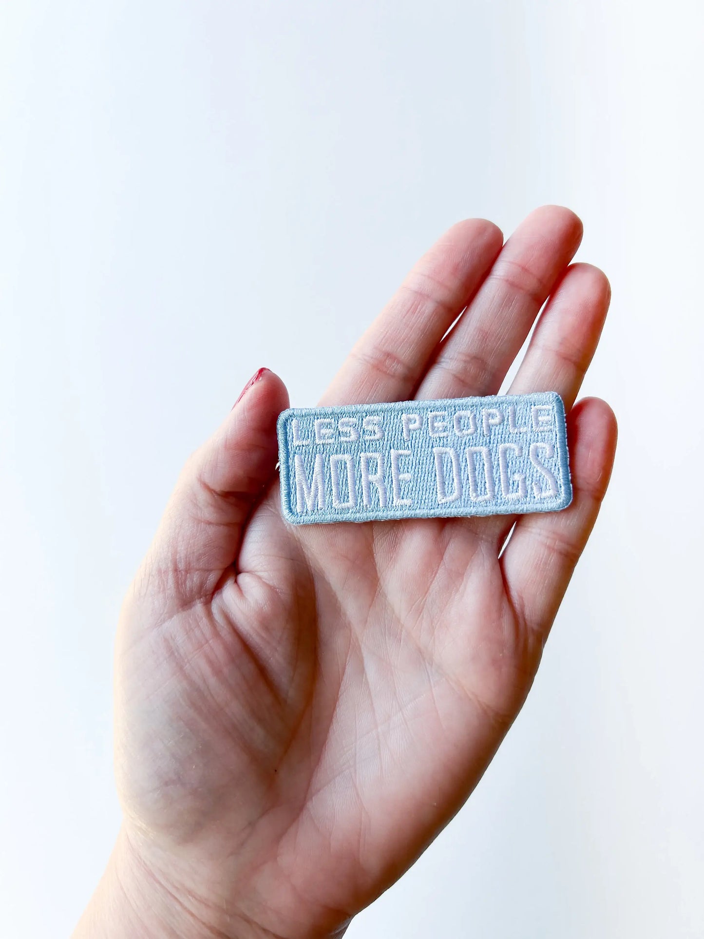 Less People More Dogs Patch