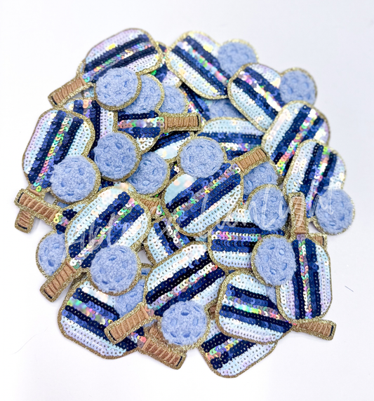 Blue Pickleball Paddle Patch