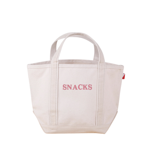 Snacks Mini Canvas Tote